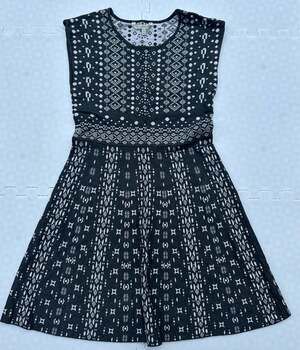 41 Hawthorn Women's Petite Knit Fit and Flare Sweater Dress Large